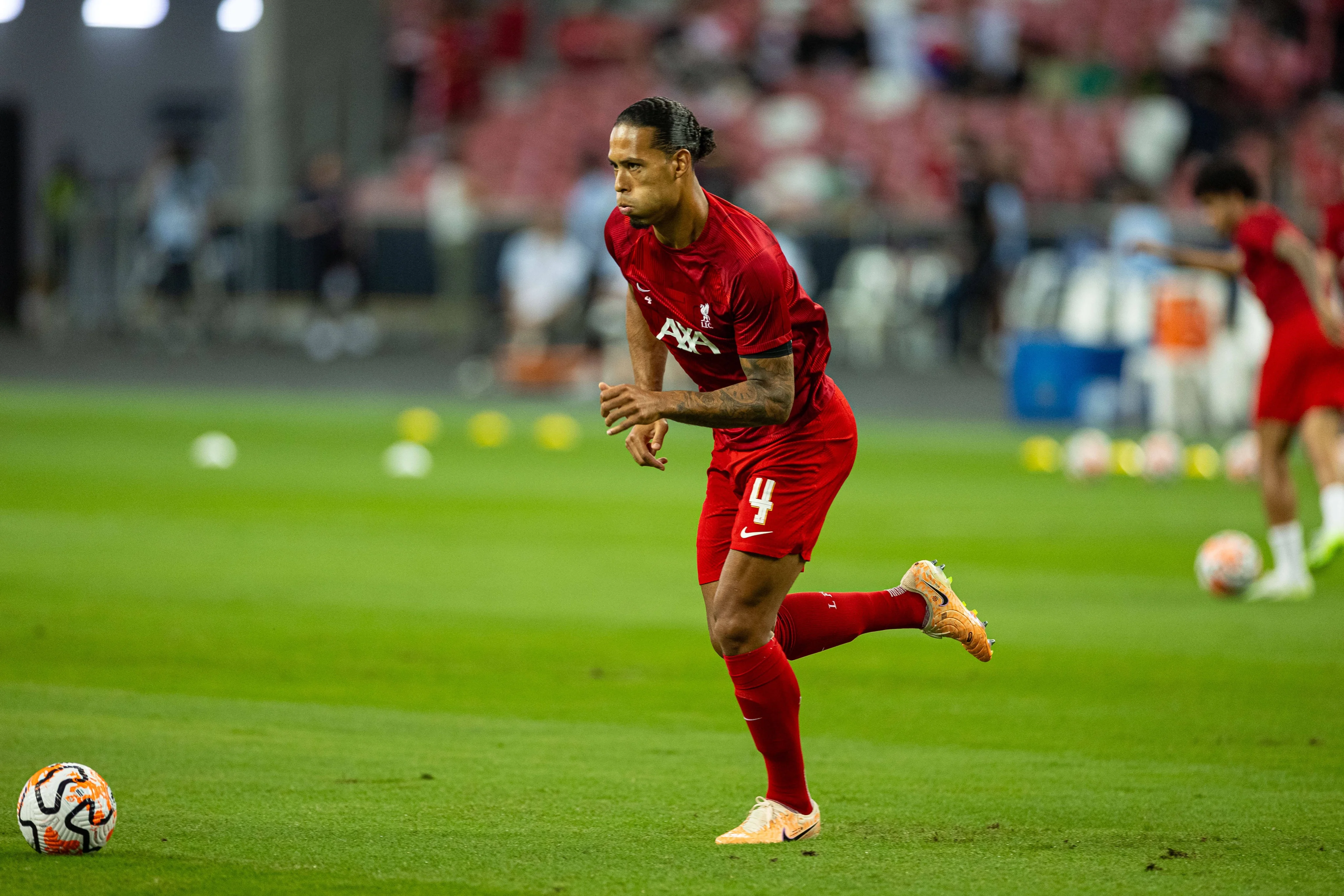 Watch Virgil van Dijk's first goal as Liverpool's captain vs Bayern Munich